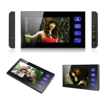 

7'' Video Door Phone Intercom Access Control System 1 Monitor + 1 RFID Access Doorbell Camera+ Wireless Remote Control Unlock