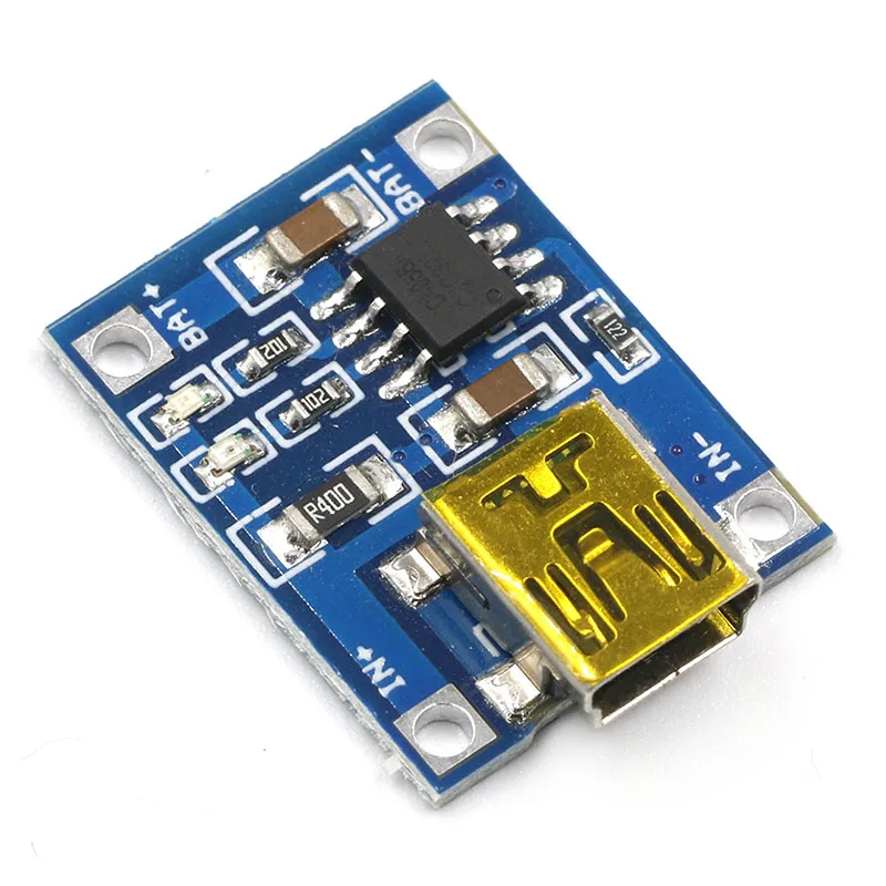 Mini USB 5V 1A 18650 TP4056 модуль зарядного устройства литиевой батареи зарядная плата с защитой двойные функции 1A li-ion