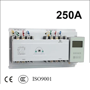 

250A 3 poles 3 phase ats 220V/ 230V/380V/440V automatic transfer switch with English controller