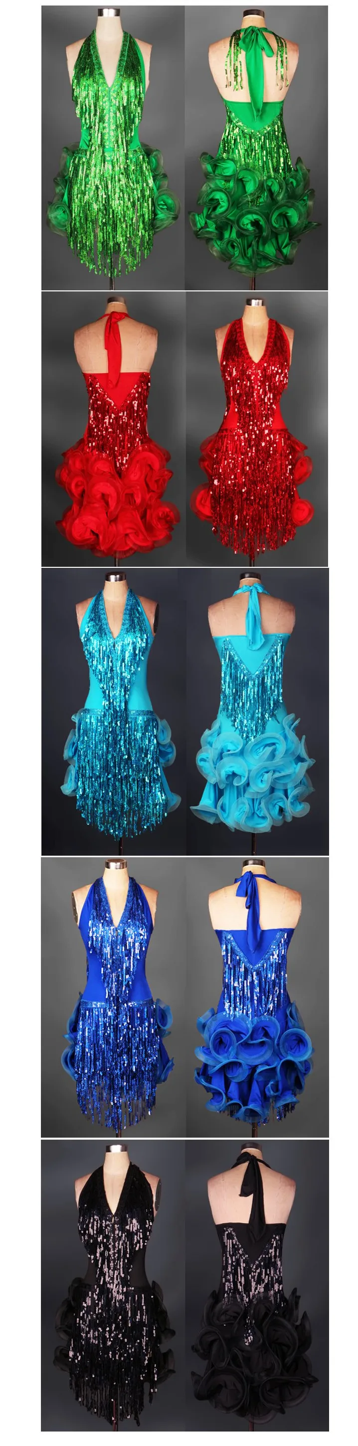 Цветы стиль Костюмы для латиноамериканских танцев юбка для танцев полу-повод латинский танец конкурс одежды юбка для танцев с кисточками
