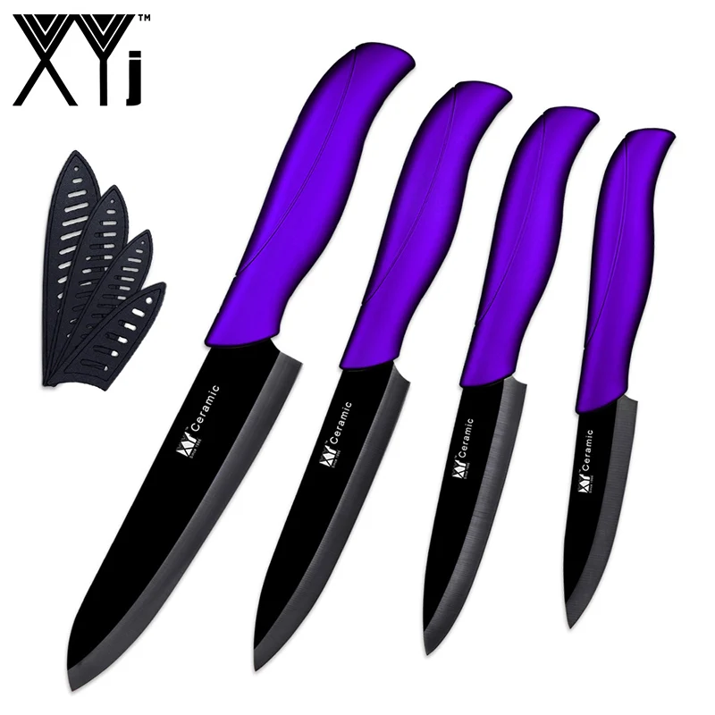 

XYj New Arrival Ceramic Knife Set 3"Paring 4"Utility 5"Slicing 6"Chef Ceramic Kitchen Knives Durable Sharp Blade Chef Best Tools