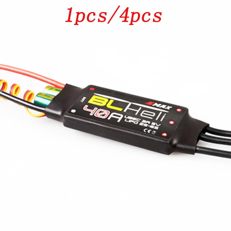 Электронный контроллер скорости EMAX BLHeli 40A 60A 1 шт./4 шт. 3 А 5 В BEC Lipo 2S-6S ESC fr DIY Модель ROV