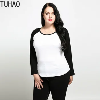 

TUHAO 2019 PLUS SIZE 7XL 6XL 5XL Blouses Women Long Sleeve Shirts Blouses Women Office Lady Casual Tops Blusas Female Ladies RL