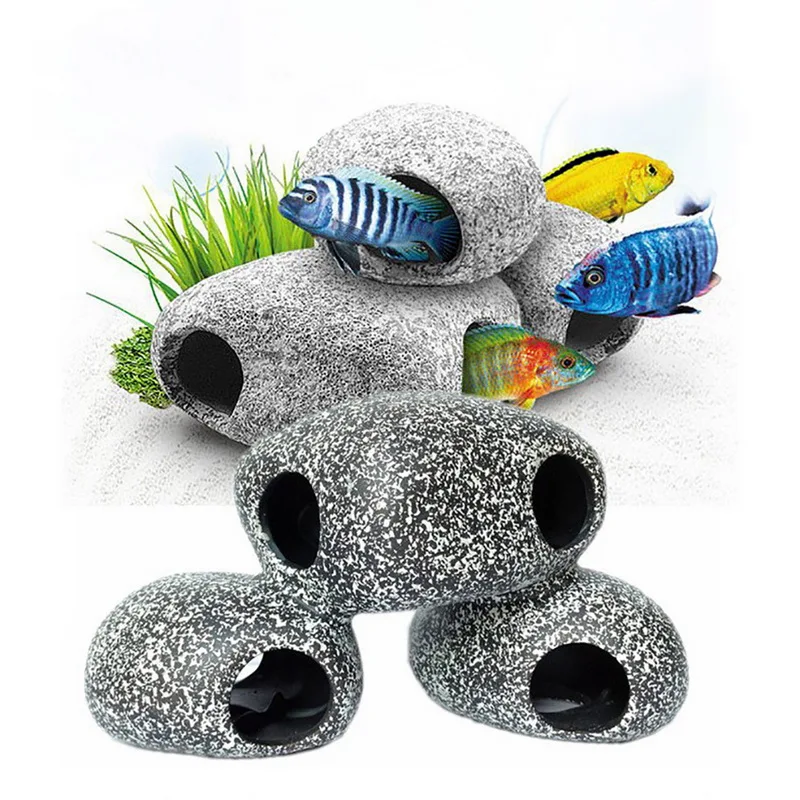 

Hoomall Aquarium Decoration Fish Tank Pond Ornament Decoration Aquarium Landscaping Ornament Decoration Cichlid Stone