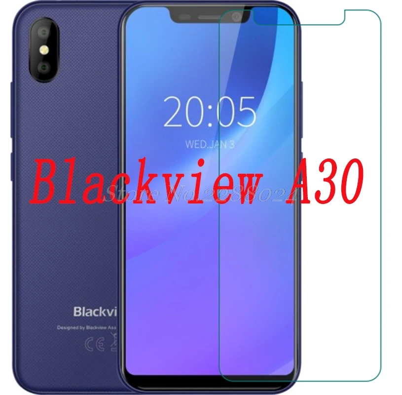 

Smartphone 9H Tempered Glass for Blackview A30 Explosion-proof Protective Film Screen Protector cover phone