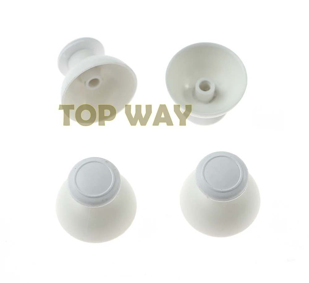 4Pcs Analog Thumbsticks Cap Analog Thumb Grip Stick Cap Per Nintendo Wii Controller Joystick Cap Bianco