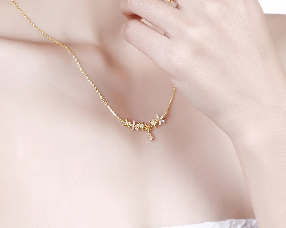 ALLNOEL ожерелье с настоящим драгоценным камнем s для женщин S925 ювелирные изделия Минималистичная цепочка из стерлингового серебра розовое ожерелье с подвеской из турмалина подарки
