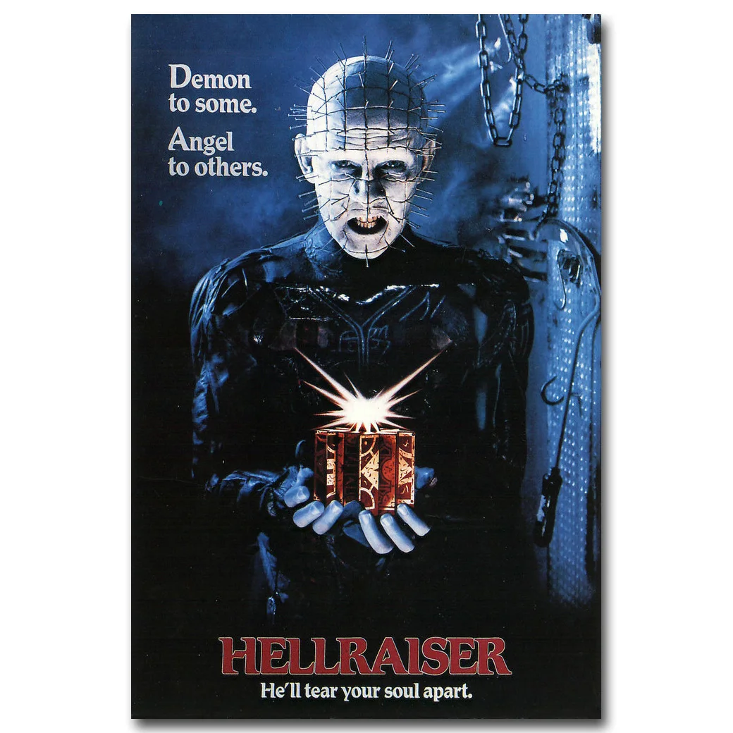 Шелковый постер HELLRAISER с принтом 13x20 24x36 дюймов Классический ужасов Джейсона