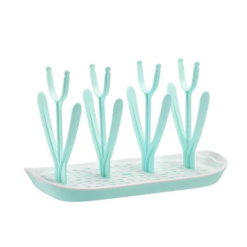 

New Fashion Baby Bottle Drying Rack Flower Tree Bottles With Lids Detachable Feeding Bottle Holder Baby Pacifier Shelf Fresh