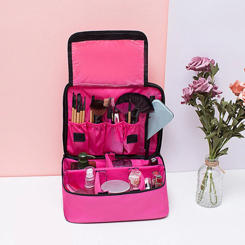 

Professional Make-Up Bags Vanity Case Box Cosmetic Nail Tech Storage Beauty Bag