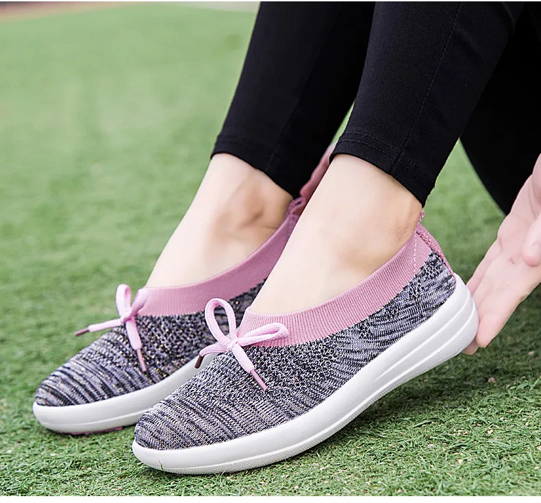 2019 Summer Casual Women Flats Shoes Breathable Mesh Sneakers Shoes Women Slip-on Comfortable Loafers Flats Ladies Shoes (9)