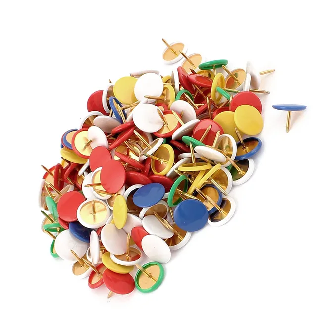 affordable drawing colored push pins headed fixing thumb tacks