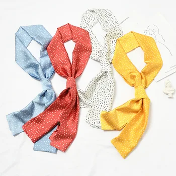 

Women's 2020 hot sale explosions wild print long paragraph tied bag multi-function fashion casual ribbon small scarf