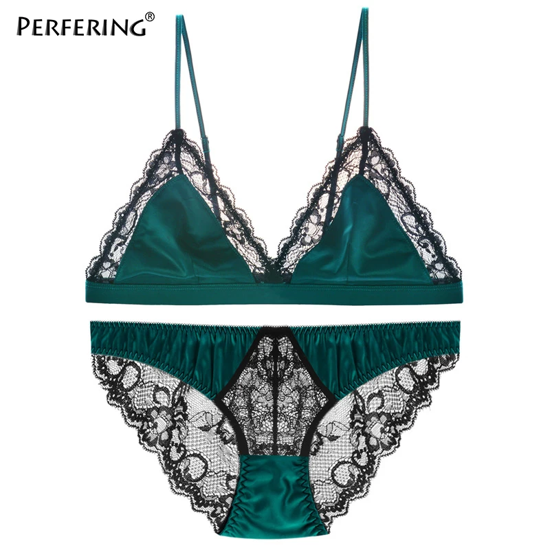 

Perfering 2019 New Transparent Sexy Bra Set Lingerie Porno Bragas Women Lingerie Corset Lace Bralette Attractive Underwear Lady