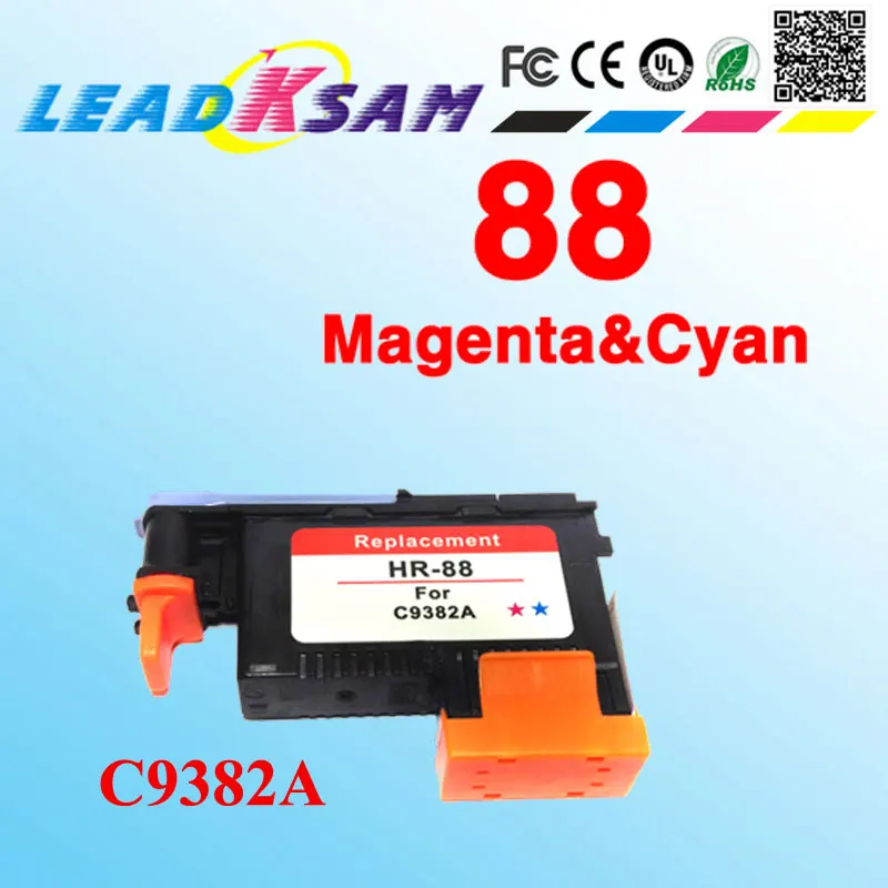 C9382A пурпурная/Голубая 88 печатающая головка совместимая с hp88 Officejet Pro K550 K550dtn K550dtwn
