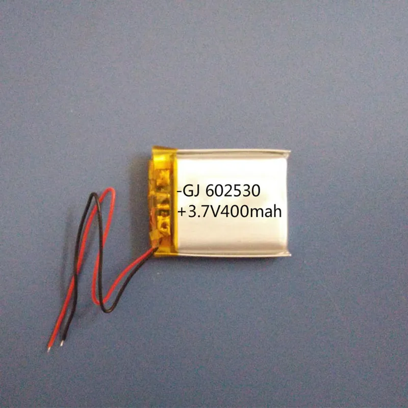 

Free shipping by DHL Fedex UN38.3 Lithium polymer Li ion battery 3.7V 400mAh 602530 062530 Digital cameras MID battery 100pcs