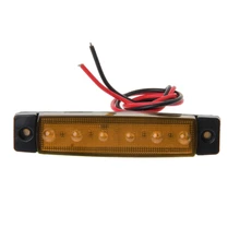 Боковой габаритный фонарь 1 пара DC 24 V 6 светодиодный индикатор прицепа грузовика автобуса