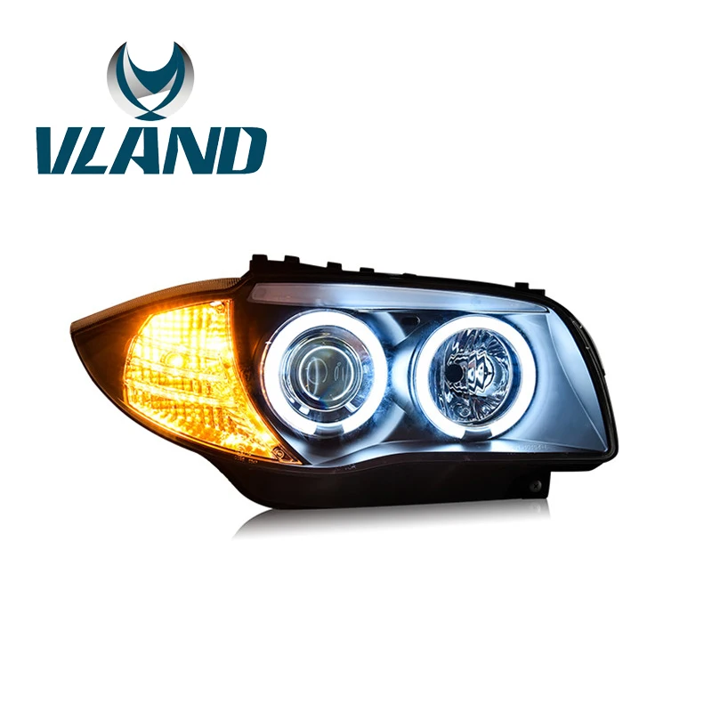 

VLAND Factory For Car Headlamp For E87 Headlight 2004-2011 For 120i 130i LED Head Light H7 Xenon Lens+Plug And Play+Xenon Or LED