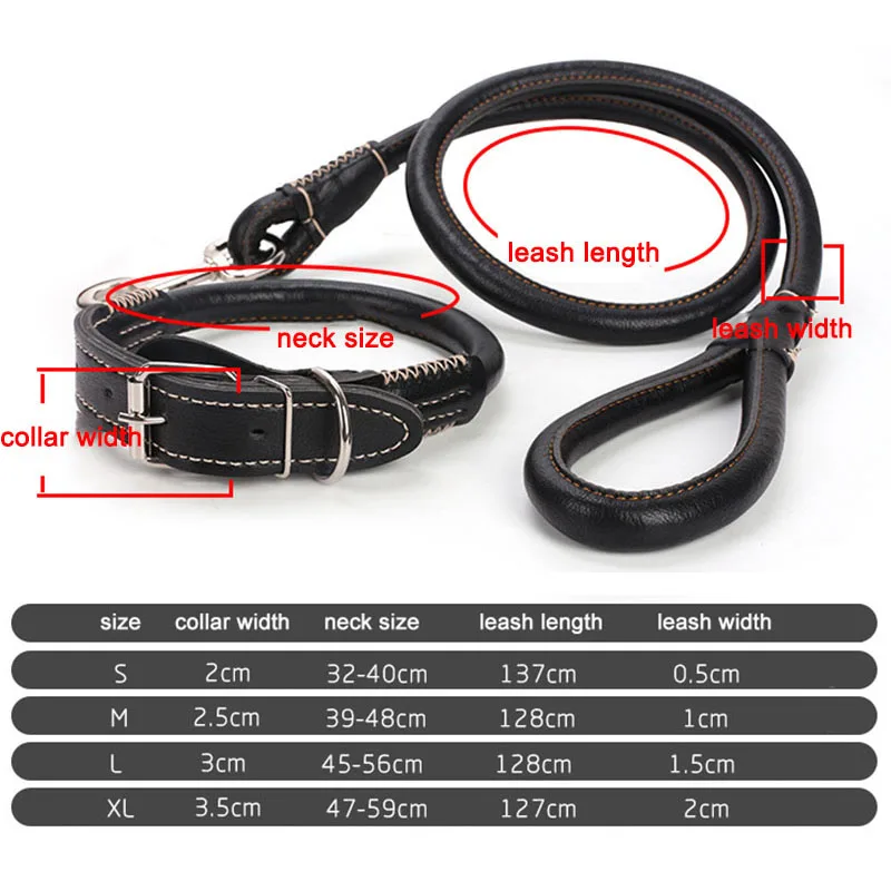Черные, желтые, коричневые кожаные собачьи поводки для тяжелых прогулок, поводок для домашних животных, регулируемый кожаный ошейник для маленьких и больших собак