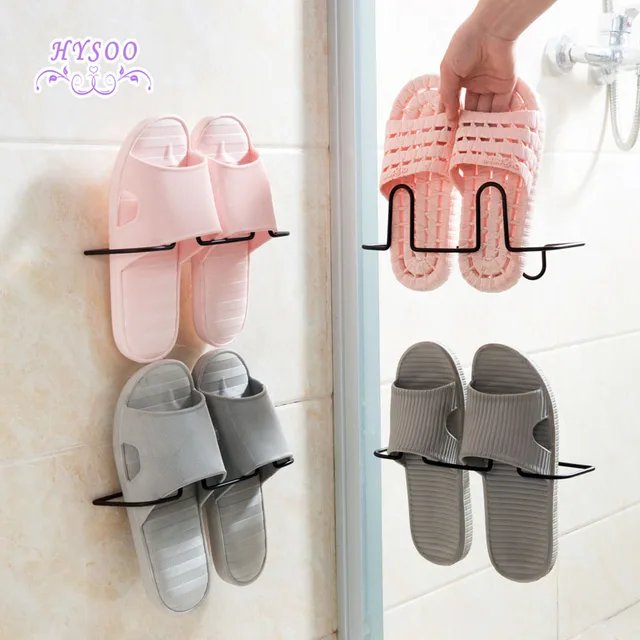 Iron Wall Hanging Shoes Rack Bathroom Slippers Shelves Home Iron Wall Hanging Shoes Rack Bathroom Slippers Shelves Home Living Room Simple
