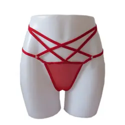 Горячая прозрачная g-стринги женское сексуальное женское белье полые эластичные ремни нижнее белье бандажные стринги кружевные