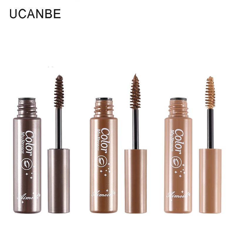 

New Arrivals Eyebrow Mascara Cream Eye Brow Shadow Makeup Set Kit Waterproof Long Lasting 3 Colors Dye Eyebrow Gel Enhancer