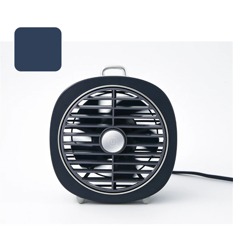 

USB Charging Portable Handheld Electric Mini Portable Fan with Warm Portable LED Light Air Conditioner Cooler Cooling Fan Summer