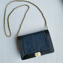 Новинка года, женская маленькая квадратная сумка на одно плечо, маленькая сумка на цепочке