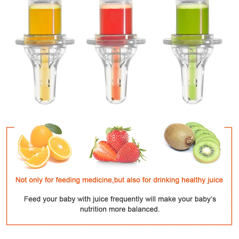 

Baby Pacifier Needle Feeder Baby Squeeze Medicine Dropper Dispenser Silicone Feeding Flatware Utensils Infant Nipple Syringe