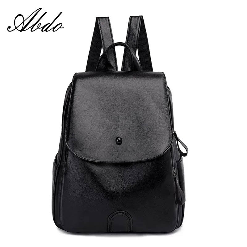 

Youth girl large-capacity backpack 2019 new summer hot high quality luxury designer design stitching student bag black