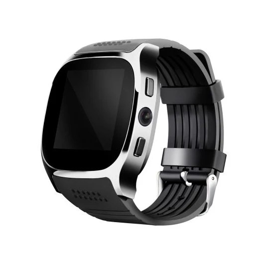 JRGK T8 Bluetooth Смарт часы с камерой Facebook Whatsapp поддержка SIM TF карты вызова Smartwatch для телефона Android PK Q18 DZ09 - Цвет: black