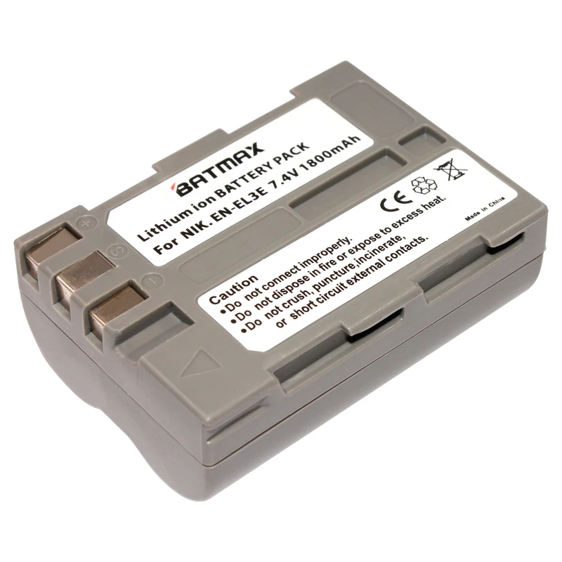 1 pack N EL3e EN EL3e ENEL3e Replacement Camera Battery (1800mAh) for