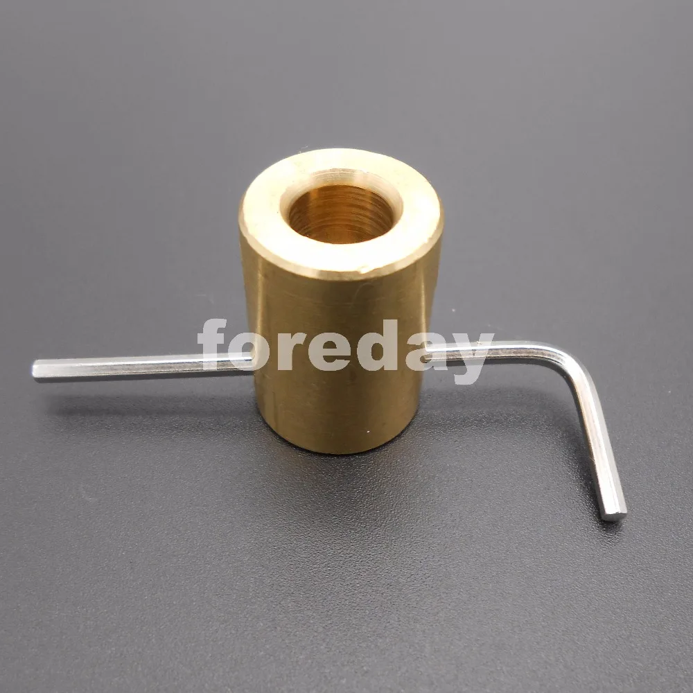 

10PCS 6-7 6mm To 7mm 180 Degree brass Shaft Motor rigid Coupling Coupler length 22mm dia.16mm 6MM TO 7MM +4 spanners*FD417X10+4