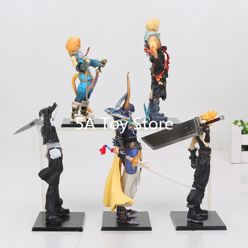 5 шт./компл. Final Fantasy Cloud Strife Squall Leonhart Tidus Warrior of светильник Zack Fair ПВХ Фигурки