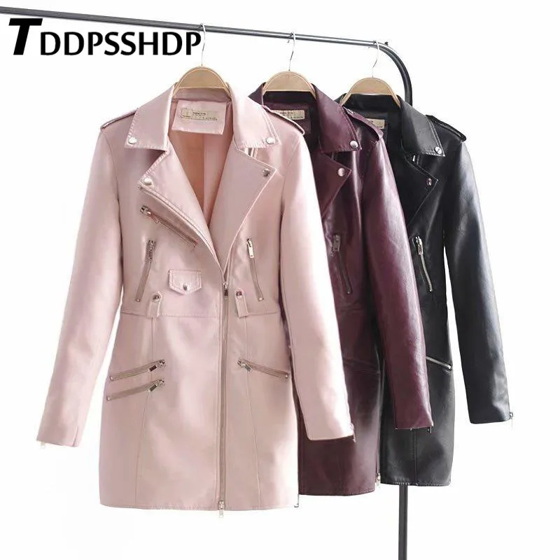 

Autumn Spring Long Sleeve Women Dress Lapel Pocket Elegant Bodycon Slim Female Dresses