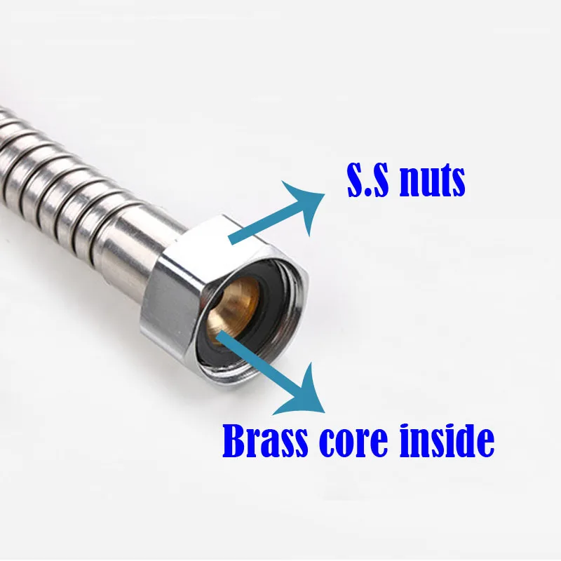 Шланг для душа из нержавеющей стали 1,5 м/2м-g1/2 аксессуары для ванной комнаты водопроводные шланги шланг для душа Гибкая водопроводная труба
