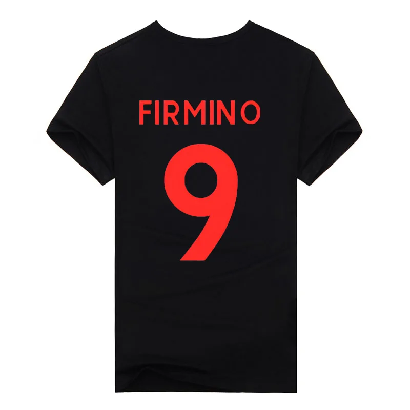 Firmino 2018 ليفربول رقم 9 لاعب و soccering الدوري أبطال T قميص الجدة بارد قمصان رجالية قصيرة الأكمام التي شيرت الصيف