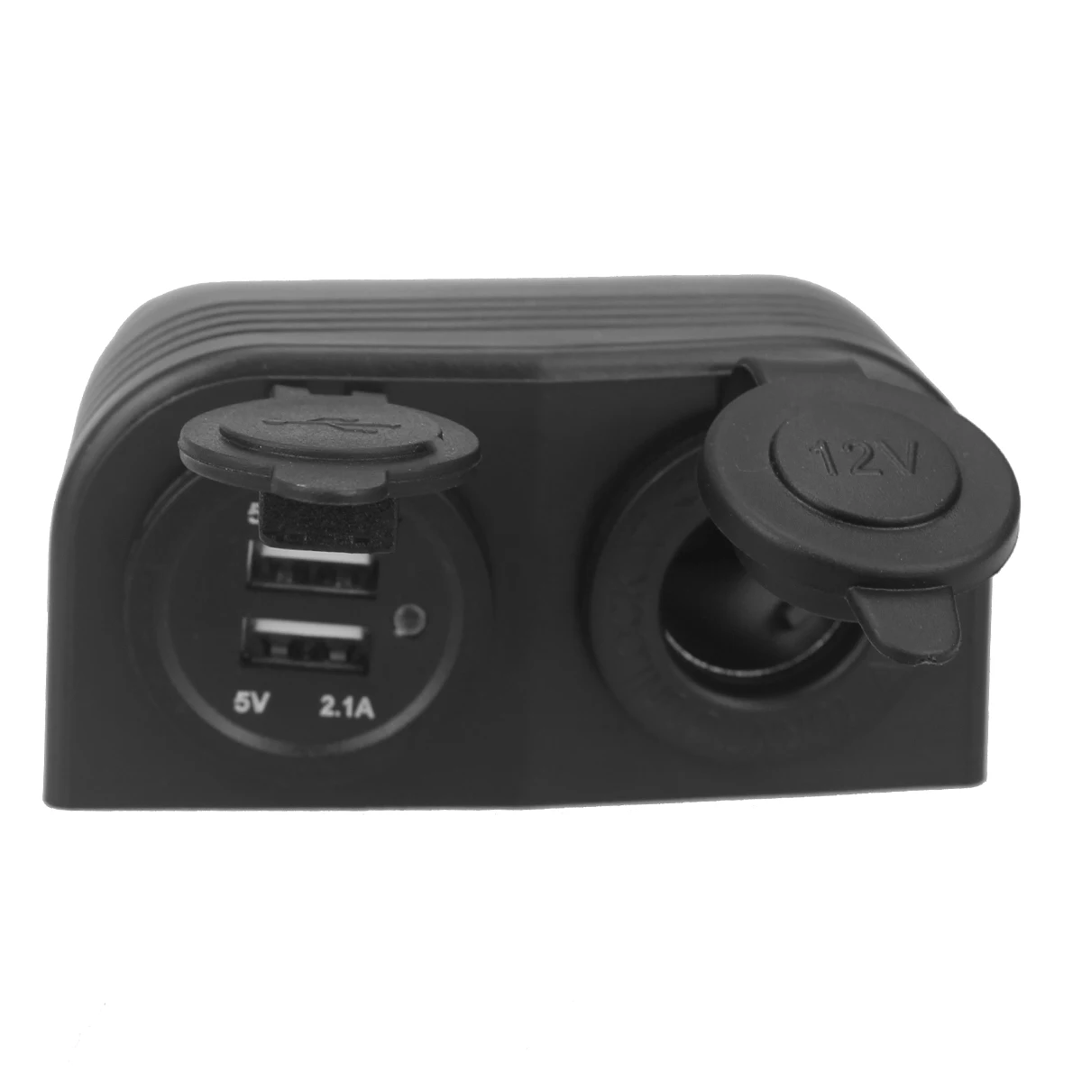 SOONHUA Car Charger Motorcycle Dual USB Car Cigarette Lighter Socket Splitter Power Adapter Vehicle Chargers Outlet Accessories