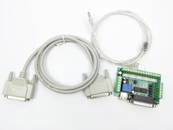 

CNC Kit,1pcs 2DM542 Stepper Motor Driver replace M542,2M542 stepper driver + one mach3 5 Axis breakout board