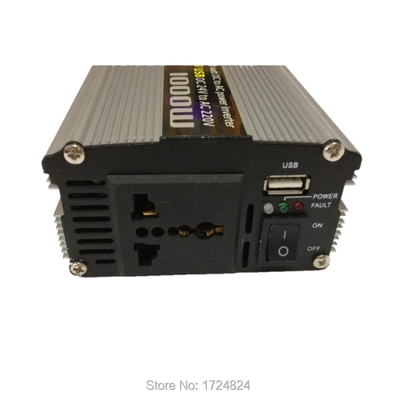 1000W Spannungswandler DC 12V to AC 220V Wechselrichter Inverter USB-Ladegerät 