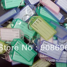 1000 шт пустые пластиковые прямоугольные брелки багажные бирки вставные брелоки с фотографиями номер карты