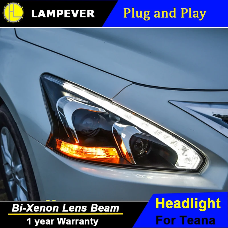 Lampever Стайлинг для Nissan Teana светодиодные фары Altima светодиодный ные DRL линзы двойной