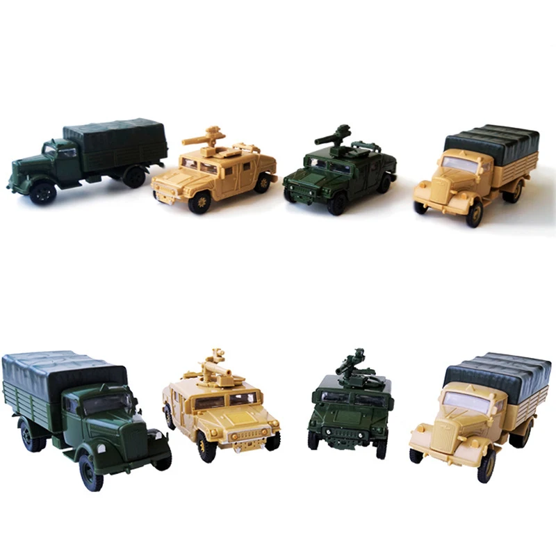 1/72 грузовик пластиковый комплект армейский двигатель модель военный автомобиль модель детская игрушка, подарок
