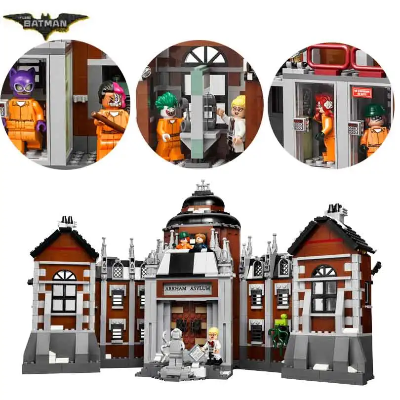 

Bela 10741/07055 Genuine Series Arkham Asylum Robin Building Block 1743Pcs Bricks Children Gifts Batman Movie