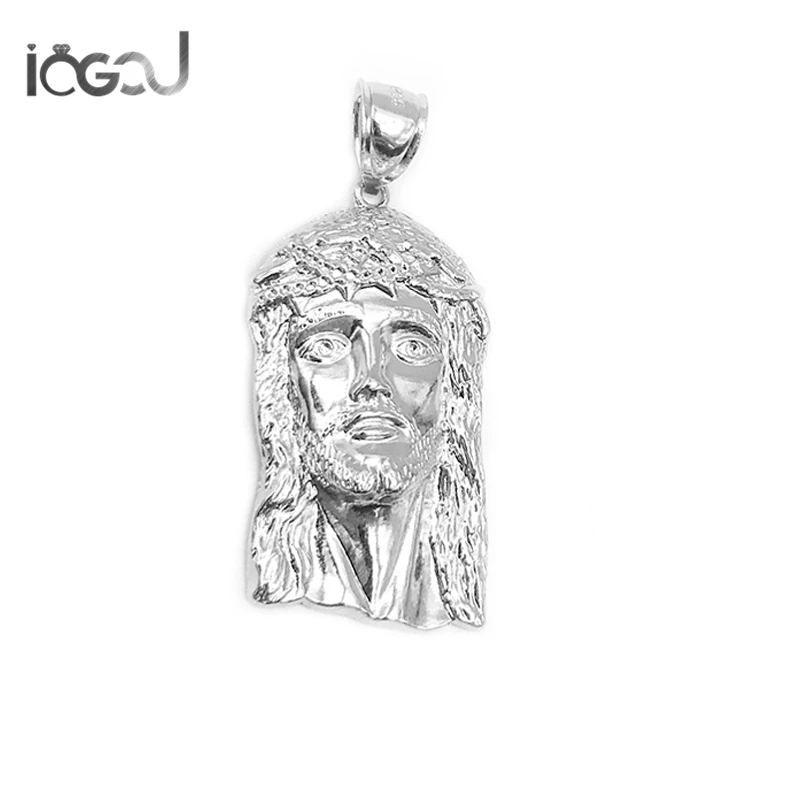 

IOGOU Human Head 925 Sterling Silver Pendant for Chain decoration Party Festival HIPHOP Christmas Ladies Wimens men Gift
