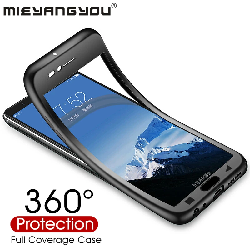 

360 Soft Silicone Phone Case For Xiaomi A2 Lite 8 SE 5X 6X Note 3 On Redmi Note 4X 6A Pro S2 Y2 5A 5 Plus Note 5 6 Pro TPU Case