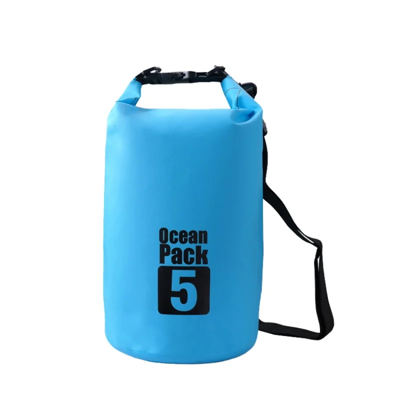 Водонепроницаемый плавательный мешок сухой мешок для хранения каноэ рафтинг спортивные сумки комплект для наружного путешествия оборудование речной пакет - Цвет: Blue 5L