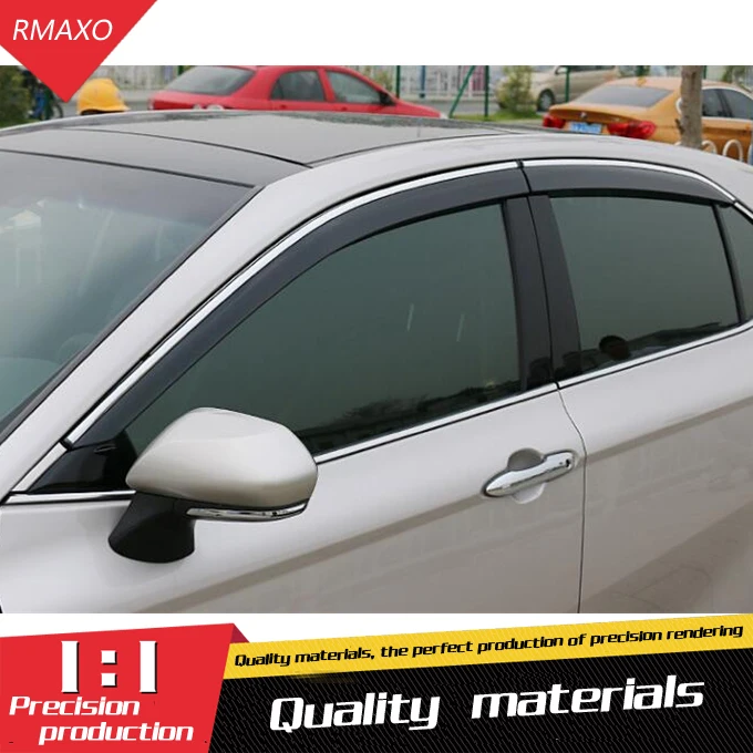 

For TOYOTA Camry Plastic Window Visor Vent Shades Sun Rain Deflector Guard For Camry Auto Accessories 4PCS/SET 2018