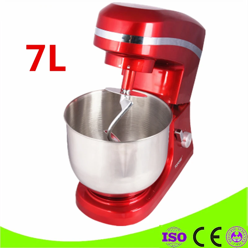 

Household 7L Food Mixer Blender 1000W Automatic Egg Mixer Commercial Cook Machine Small Stirring Dough Kneading 6 Speed