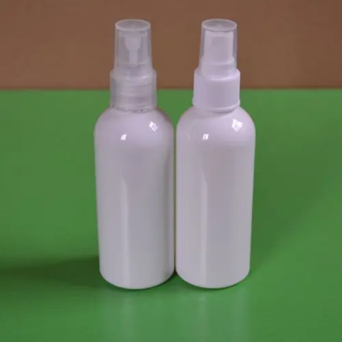 50pcs 100ML wholesale empty white color spray bottle , PET 100 ML